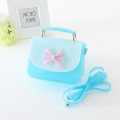 New designed jelly handbag kids handbag girl jelly totes with bownots from chinese factory